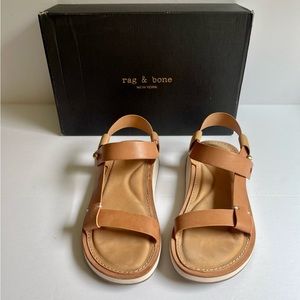 Rag and Bone Parker Sandal in Caramel European size 39.5.  Worn only once! W/Box